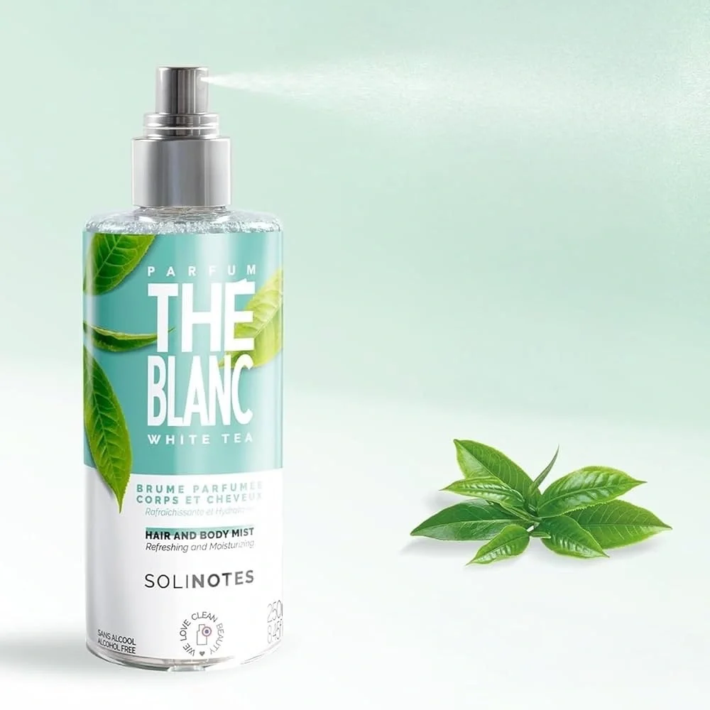 Solinotes White Tea Hair & Body Mist | Alcohol-Free, Cruelty-Free (8.45 fl oz)